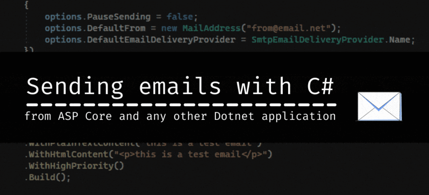 How to send emails with C# Dotnet post title